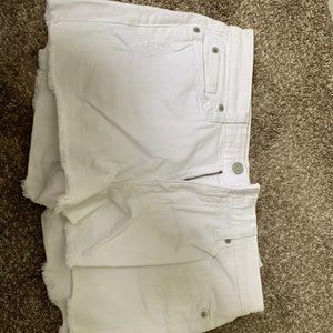 Gap White Jean Shorts